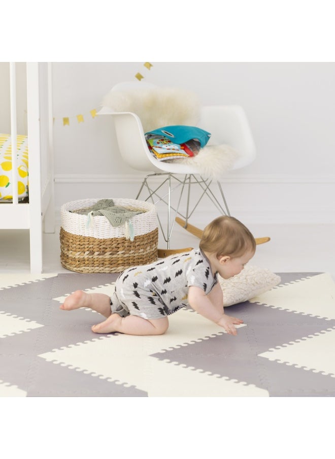 Playspot Geo Floor TilesGrey & Cream