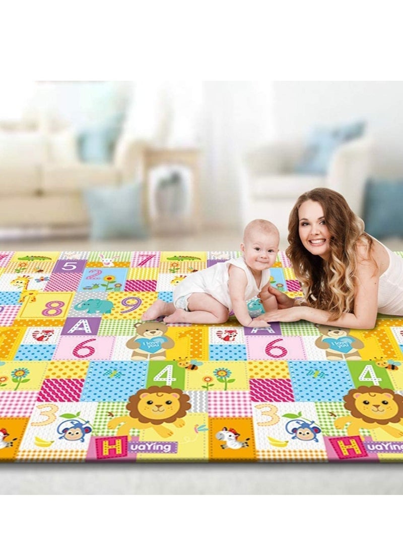 Play Mat, 200 * 180 CM Playmat, Baby Play Mat for Floor Play, Extra Thick Kids Crawling Mat, Water Proof and Reversible Large Soft for Toddler