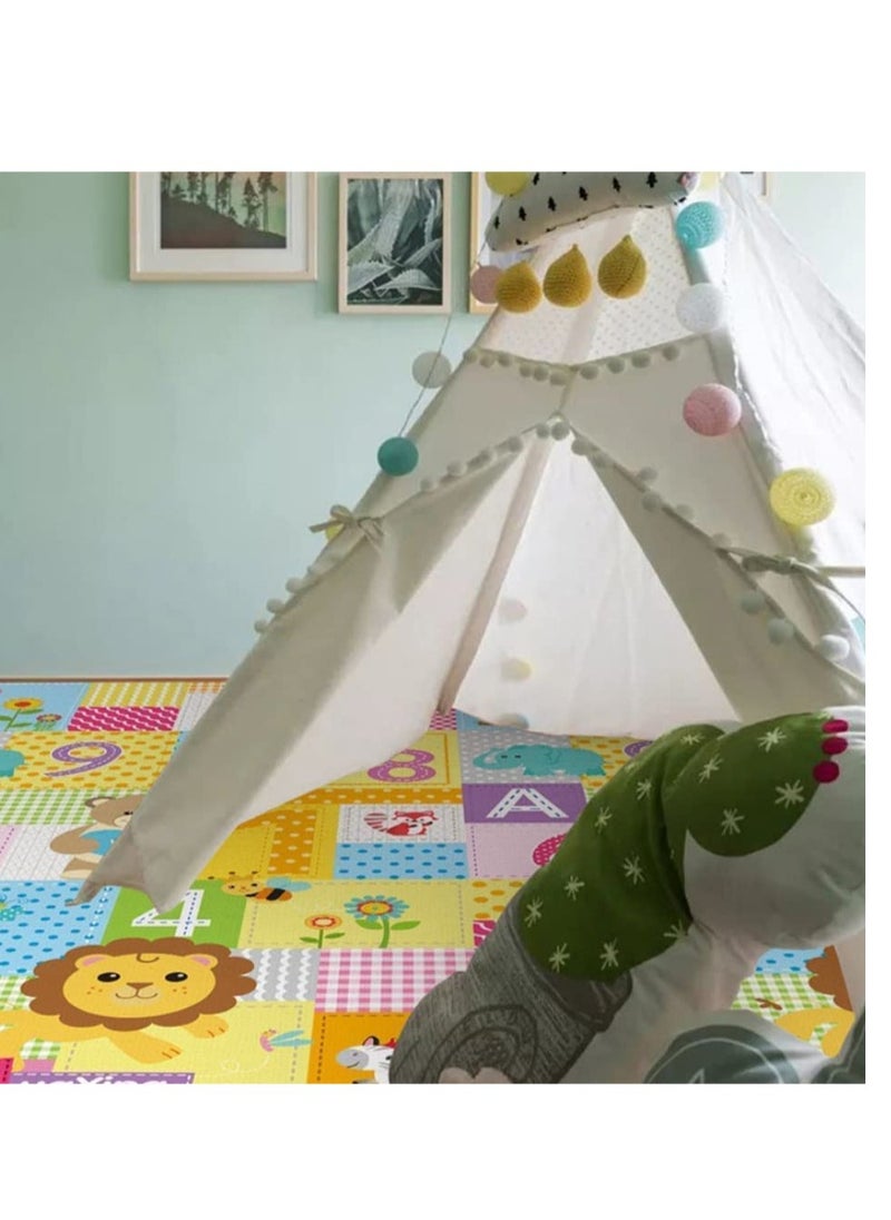 Play Mat, 200 * 180 CM Playmat, Baby Play Mat for Floor Play, Extra Thick Kids Crawling Mat, Water Proof and Reversible Large Soft for Toddler