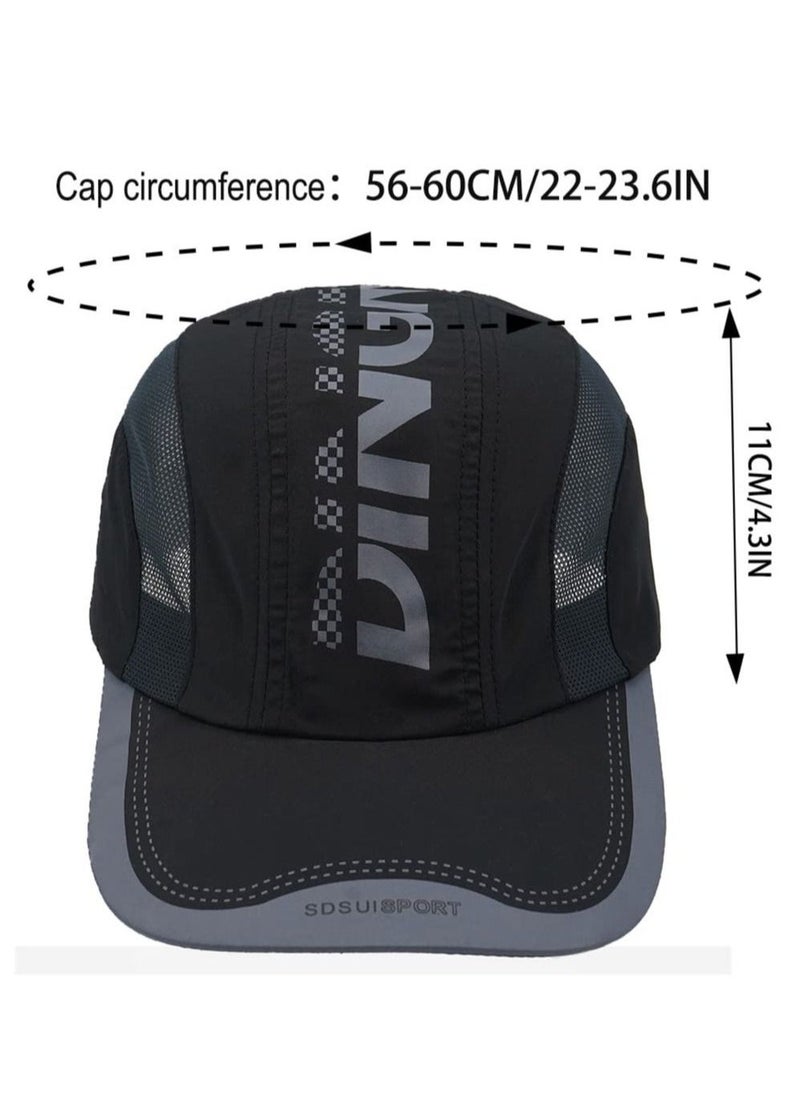 Quick Drying Baseball Cap, Sun Hats for Men & Women, Mesh Lightweight Protection UV for Outdoor Sports