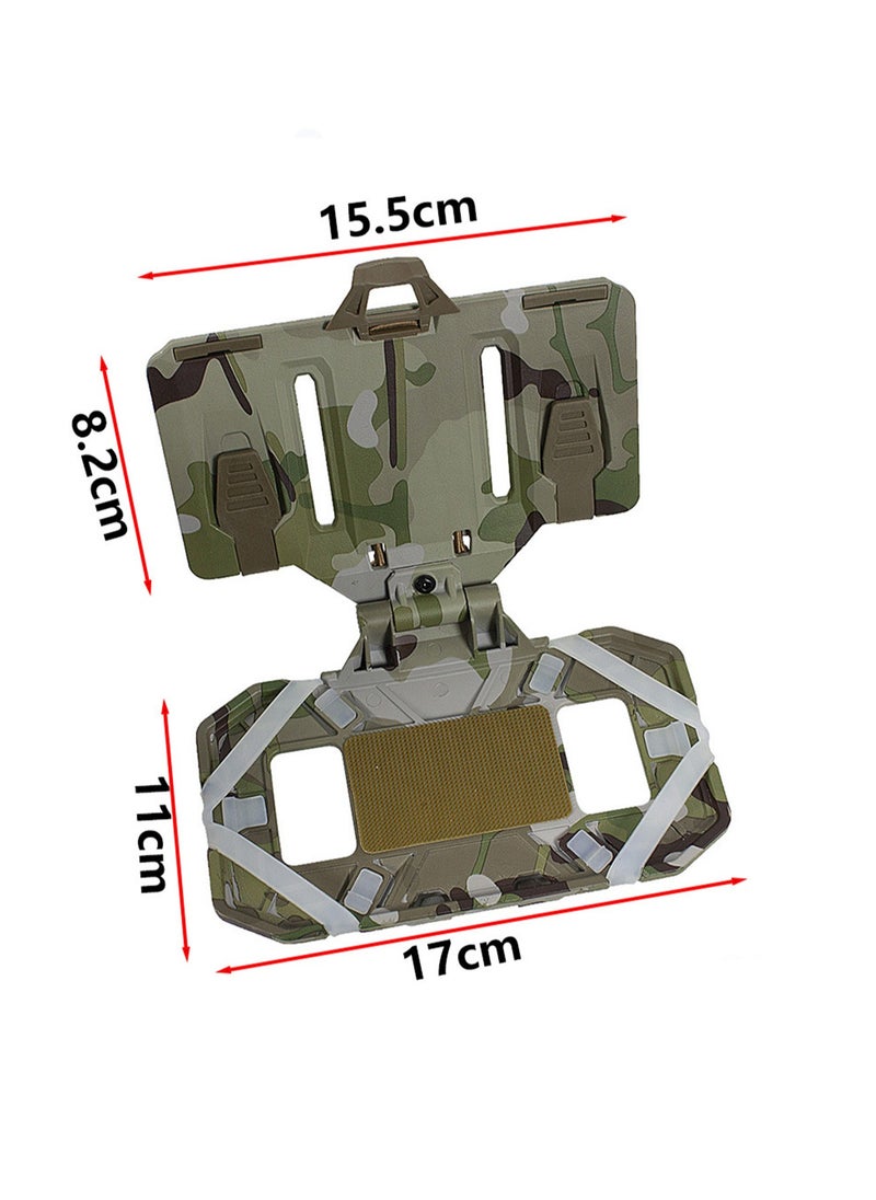 Tactical Vest Phone Holder: Onboard Phone Holder - Bag Molle Phone Holder for Screen Size 4.7