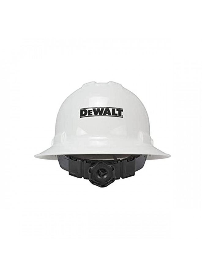 DEWALT Full Brim 6 Point Ratchet Suspension Hard Hat - White