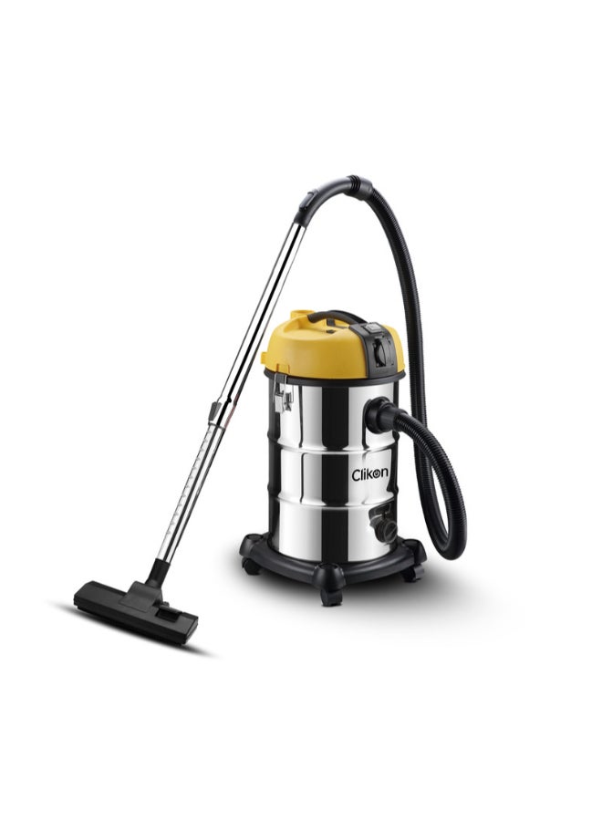 Wet & Dry Vacuum Cleaner 30 L 2200 W CK4445 Yellow/Silver