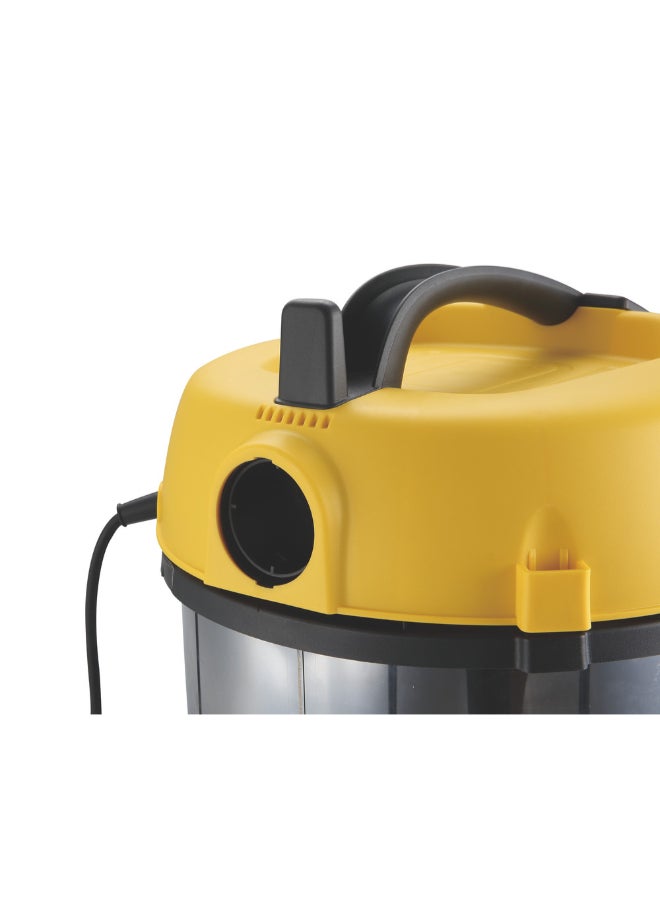 Wet & Dry Vacuum Cleaner 30 L 2200 W CK4445 Yellow/Silver