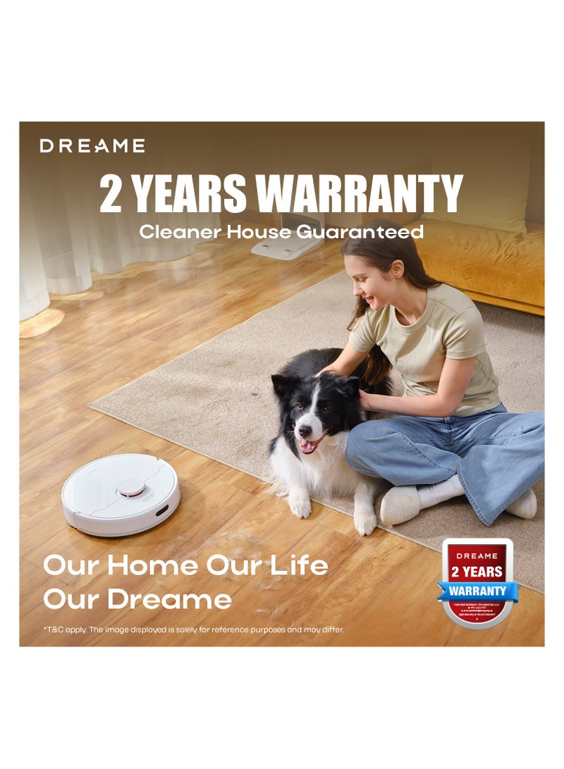 Dreame L10 Pro Robot Vacuum Cleaner 2 in 1, Rotating Mop, 3D Obstacle Detection, Multi-Level Mapping, Powerful Suction 5300Pa Hard Floor Mat, Pet Hair, WiFi/APP/Alexa, Black 46 W RLS5L-B BLACK