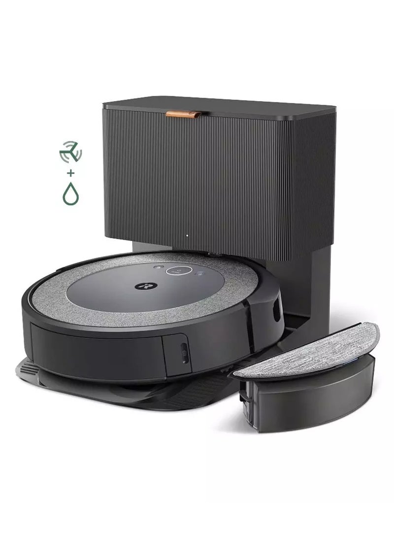 Roomba Combo i5+ Wifi Connected Robot Vacuum & Mop - Automatically Vacuums And Mops With Interchangeble Bins 360 ml 700 W i557840 Grey