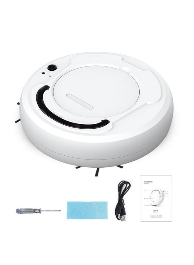 3-in-1 1800pa Smart Cleaning Robot Rechargeable Auto Robotic Vacuum Dry Wet Mopping Cleaner(White)