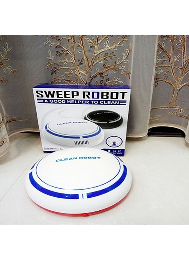 2 In 1 Rechargeable Floor Sweeping Robot Dust Catcher Intelligent Auto-Induction Floor Sweeping Robot Vacuum Cleaner(Black)