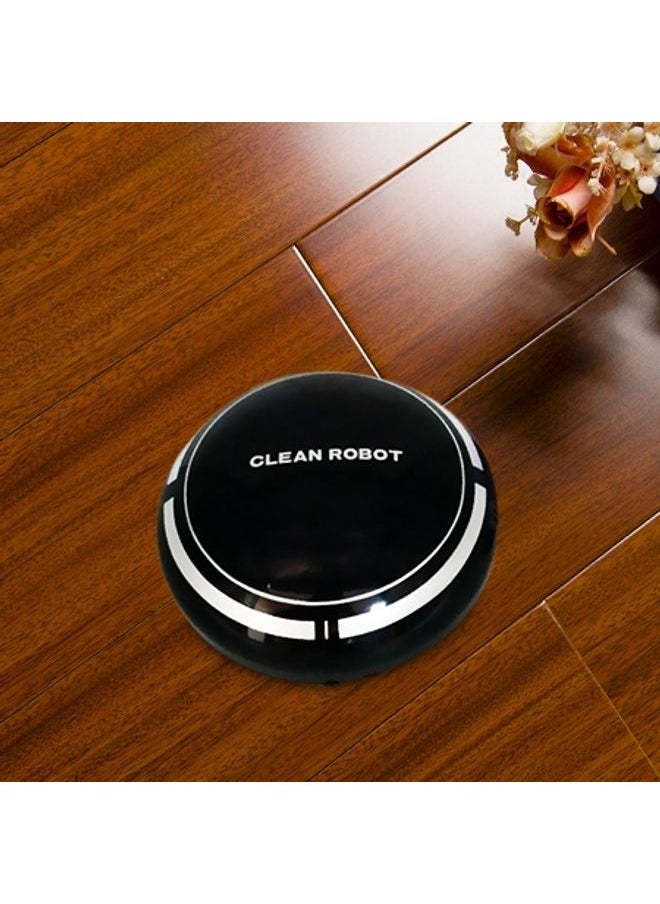 2 In 1 Rechargeable Floor Sweeping Robot Dust Catcher Intelligent Auto-Induction Floor Sweeping Robot Vacuum Cleaner(Black)