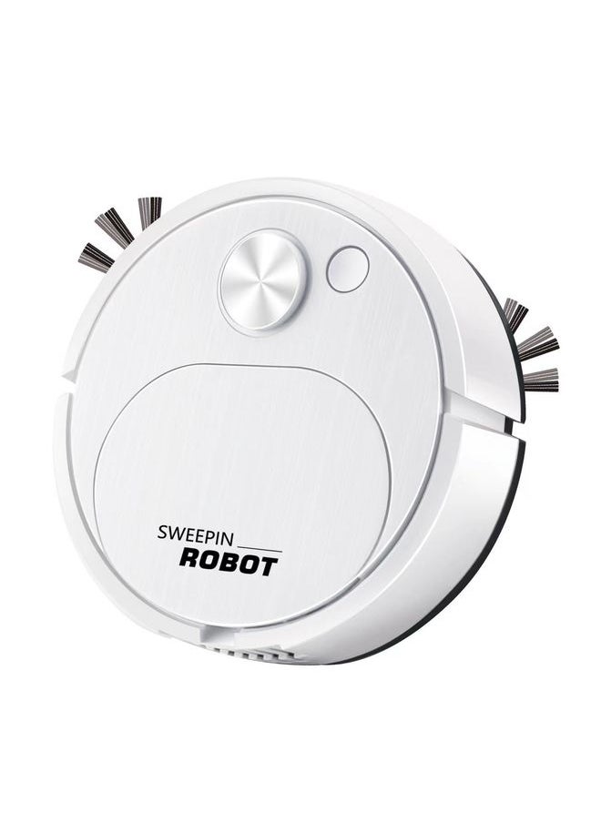 Field Sweeping Robot Auto Family Mini Cleaning Machine USB Charging Smart Vacuum(White)