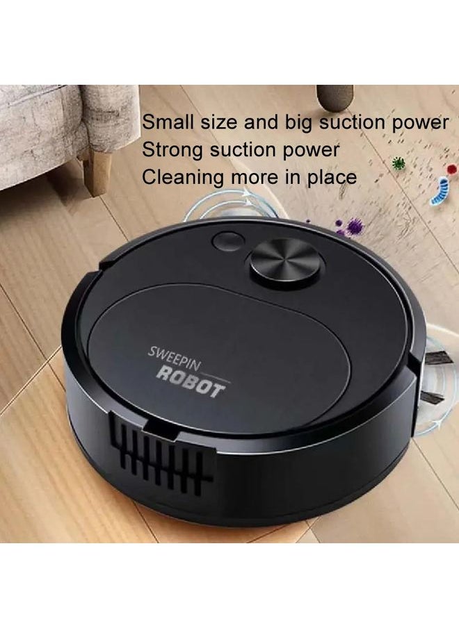 Field Sweeping Robot Auto Family Mini Cleaning Machine USB Charging Smart Vacuum(White)