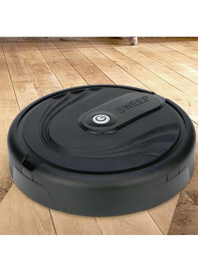 Smart Sweeping Robot Household Hair Cleaner, Specification:Battery Version(Black)