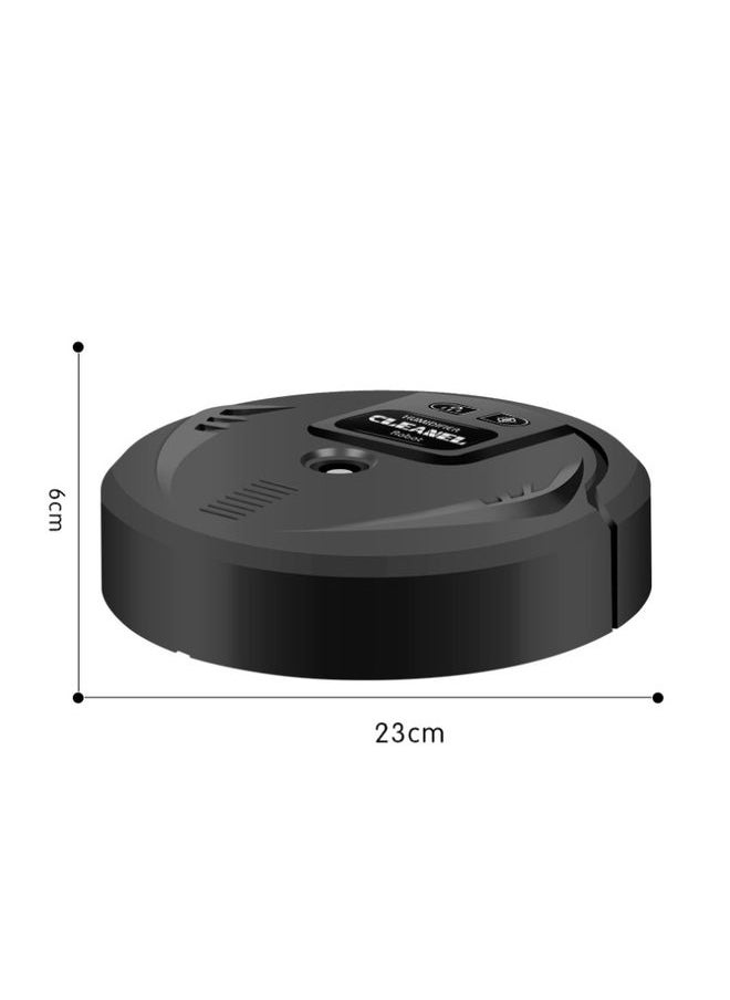 Smart Sweeping Robot USB Home Automatic Cleaning & Humidifying Machine Movable Aromatherapy Atomizer(Black )