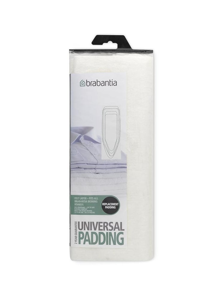 Brabantia Ironing Board Cover Replacement Felt Pad - White