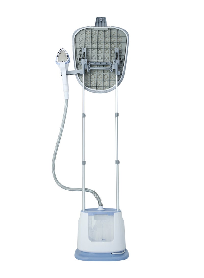 Premium Garment Steamer, 1580 Vertical Steamer | Portable, Fast Heat Clothes Steamer, Large Water Tank | Perfect For All Types Of Clothes 1.6 L 1580 W CK4048 White/blue