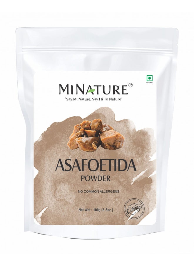 Asafoetida Powder (Hing)(Asafetida) by mi Nature| 100% Pure and Natural | 100g(03oz) | Indian Spice for Cooking| from India