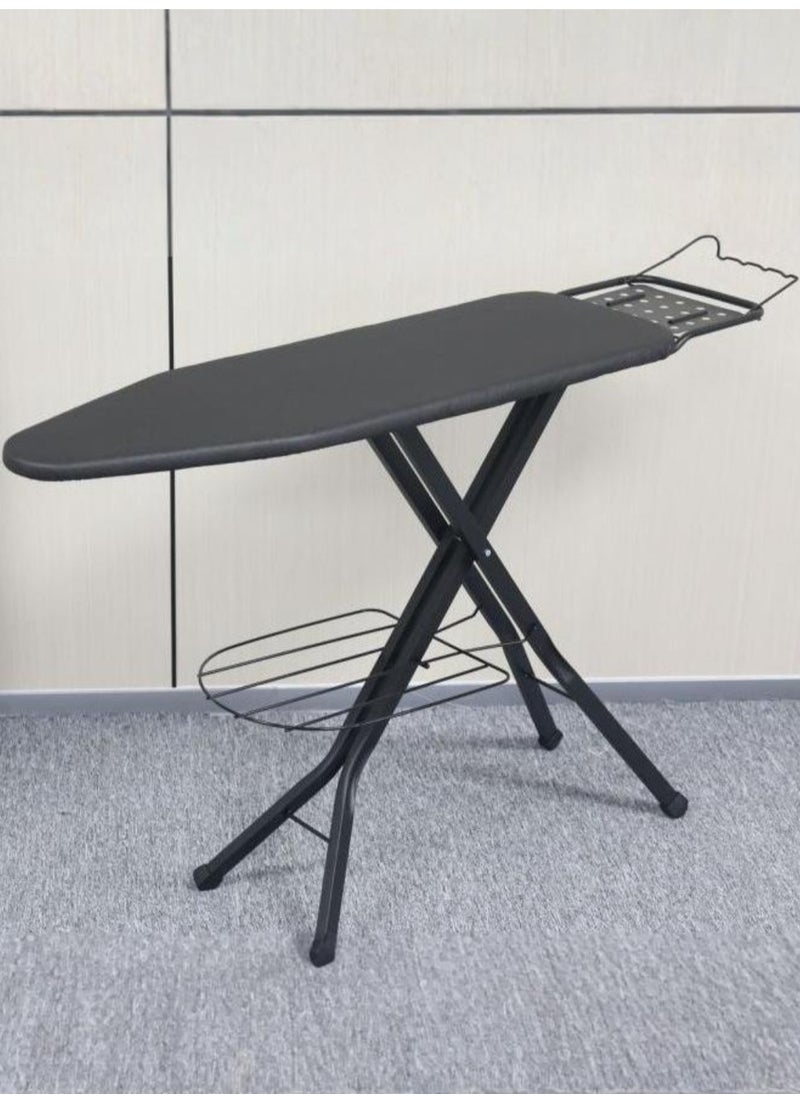 Ironing Board Compact Iron Board with Iron Rest and Hanger & Extra Thick Cover Folding Heavy Duty Ironing Board