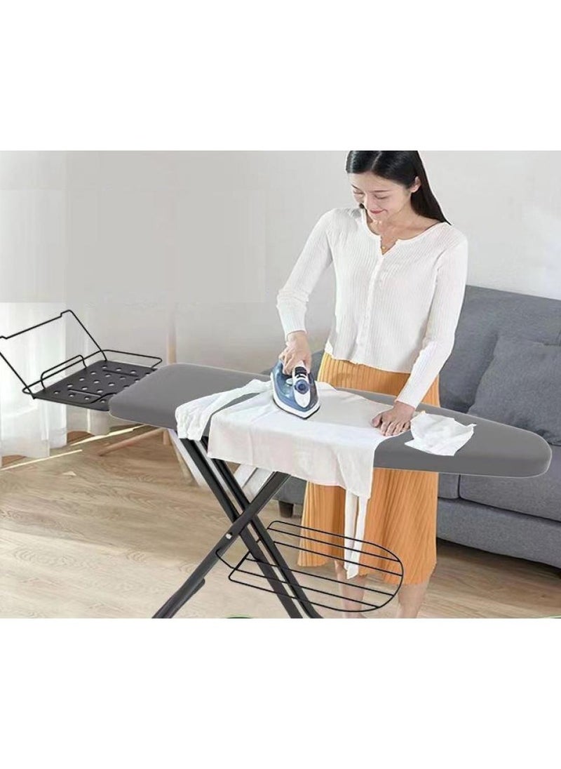 Ironing Board Compact Iron Board with Iron Rest and Hanger & Extra Thick Cover Folding Heavy Duty Ironing Board