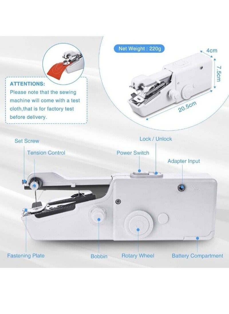 Portable Electric Hand Stitching Small Sewing Machine Pieces (Battery Not Include)