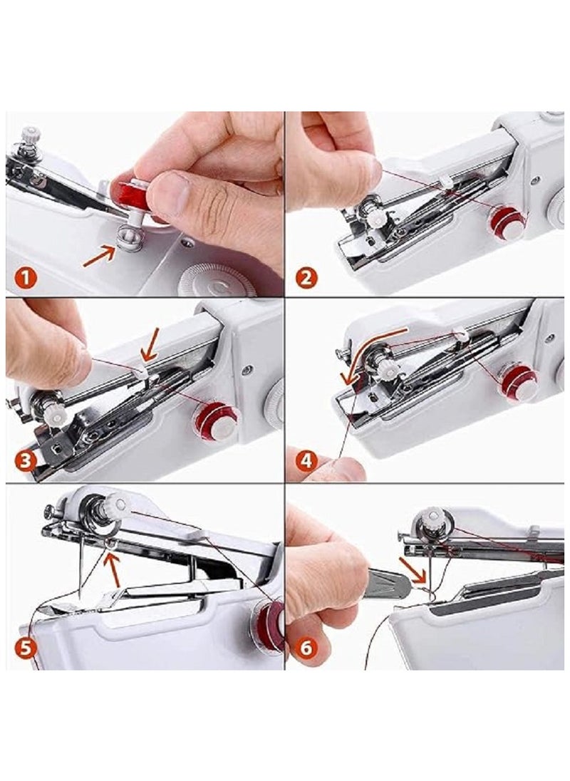 Portable Electric Hand Stitching Small Sewing Machine Pieces (Battery Not Include)