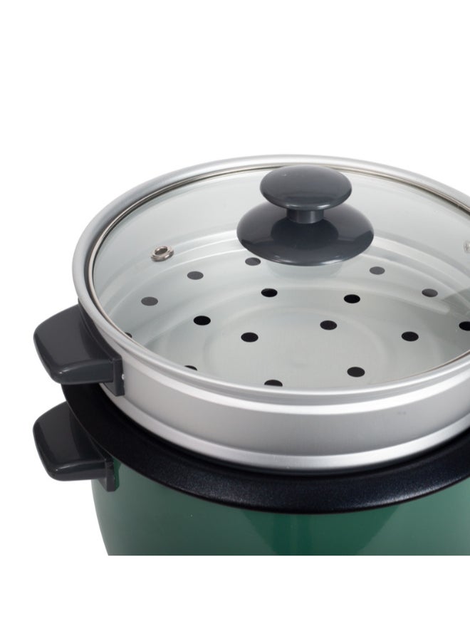 Electric Rice Cooker With Non-Stick Inner Pot 1.8 L 700 W CK2703 Green/Silver