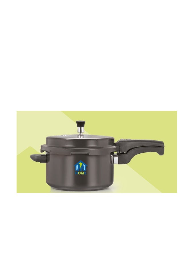 Hard Anodized Outer Lid 2 Ltr Pressure Cooker, M Home, Durable, Works Best