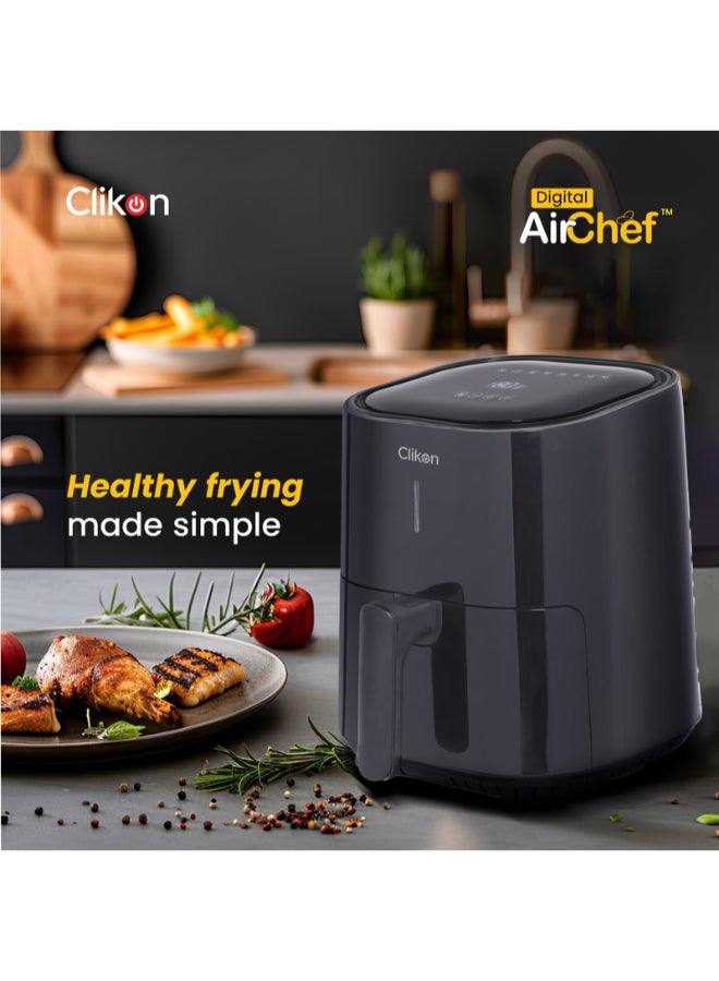 Air Fryer With 4L Non-Stick Container Basket and Dishwasher Safe Basket 4 L 1400 W CK352 Black