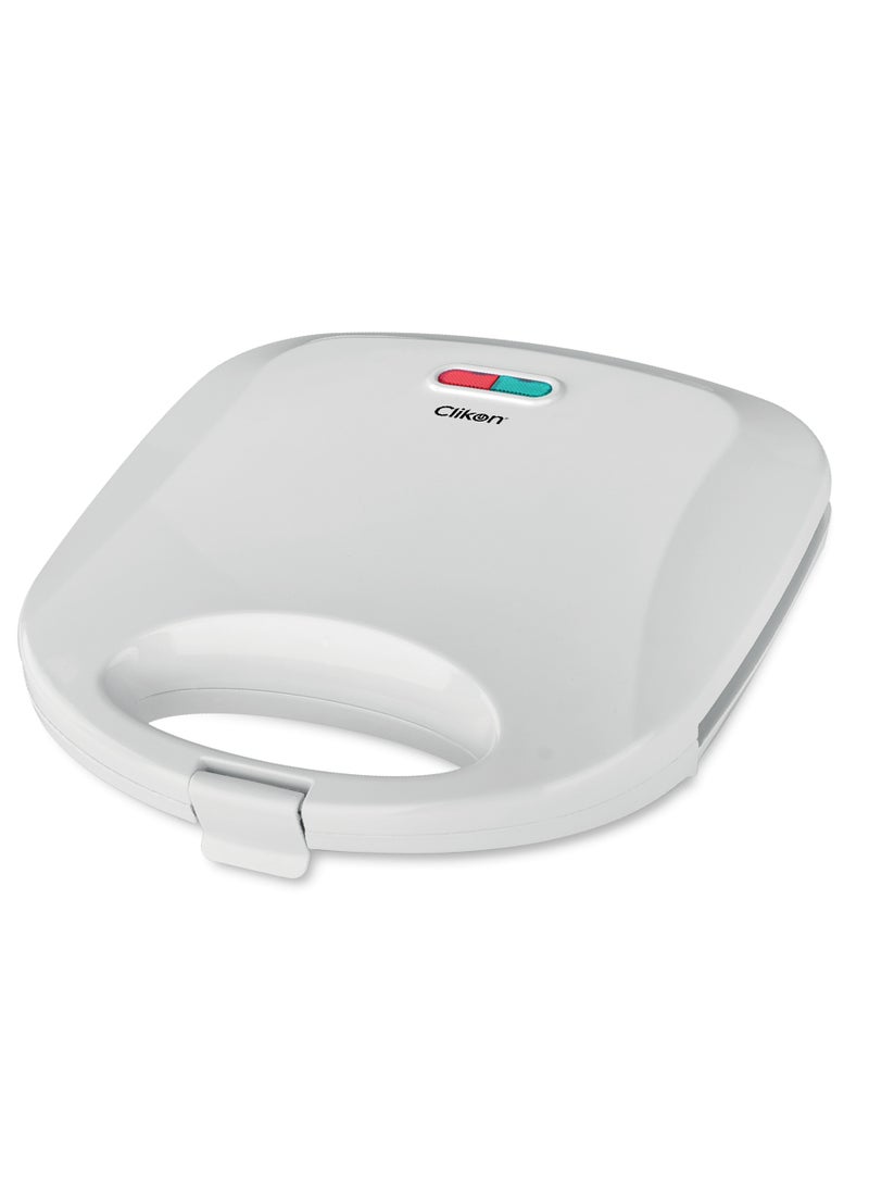 2 Slice Sandwich Maker And Grill Heater With Non Stick Coating 750 W CK2446 White