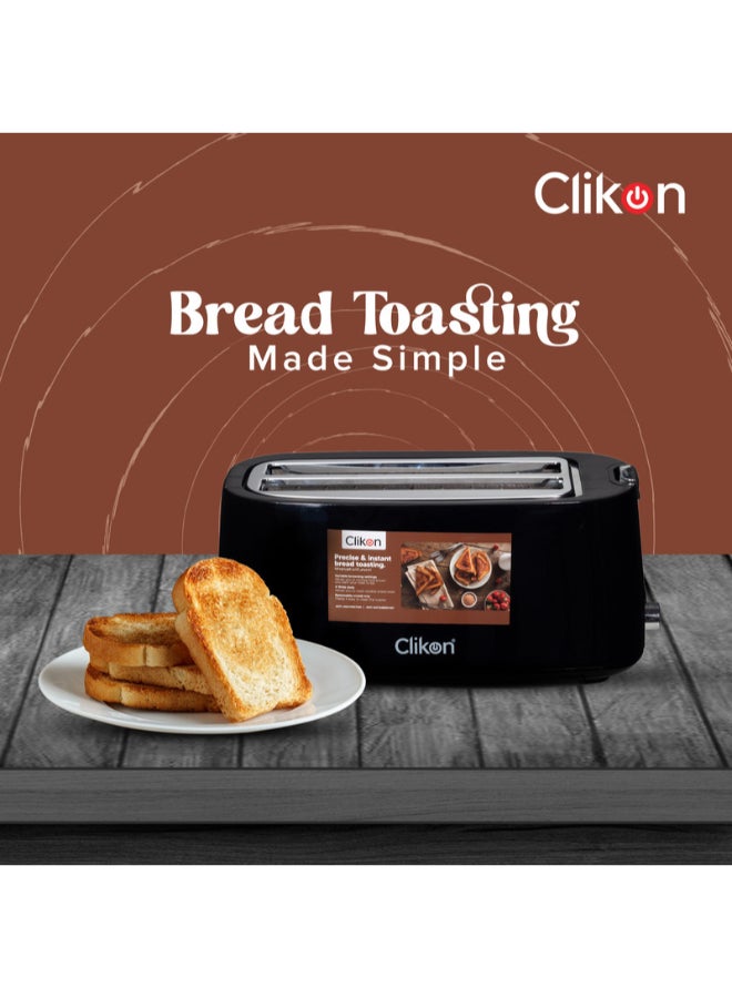 4-Slice Cool Touch Bread Toaster 1200 W CK2459 Black