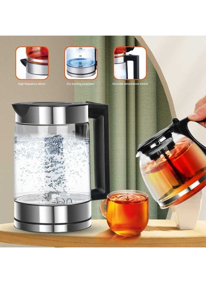 DISINE REGINA Household Appliances Kitchen Letter kettle high borosilicate glass electric kettle can quickly boil water.