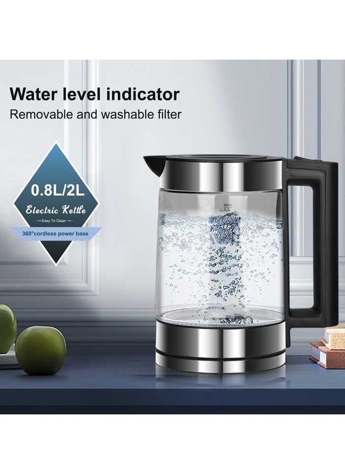 DISINE REGINA Household Appliances Kitchen Letter kettle high borosilicate glass electric kettle can quickly boil water.
