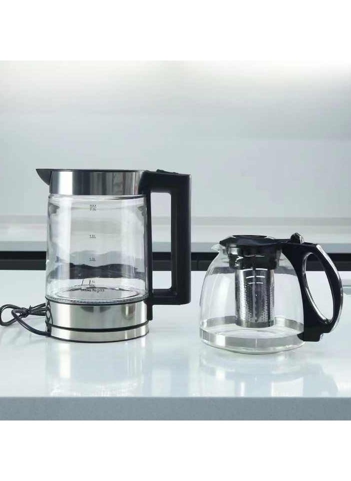 DISINE REGINA Household Appliances Kitchen Letter kettle high borosilicate glass electric kettle can quickly boil water.