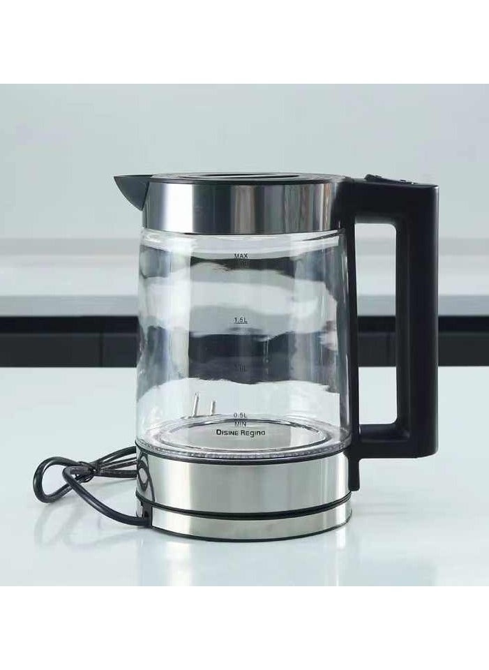 DISINE REGINA Household Appliances Kitchen Letter kettle high borosilicate glass electric kettle can quickly boil water.