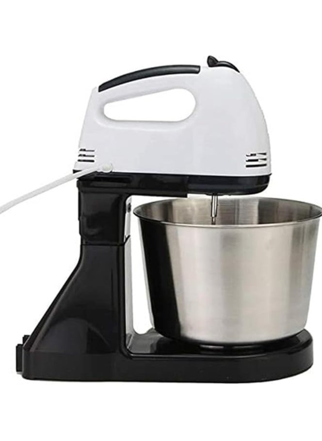 2 in 1 Hand & Stand Mixer with Whisk Stainless Stee Kitchen Food Stand Mixer Cream Egg Whisk Blender Cake Dough Mixer