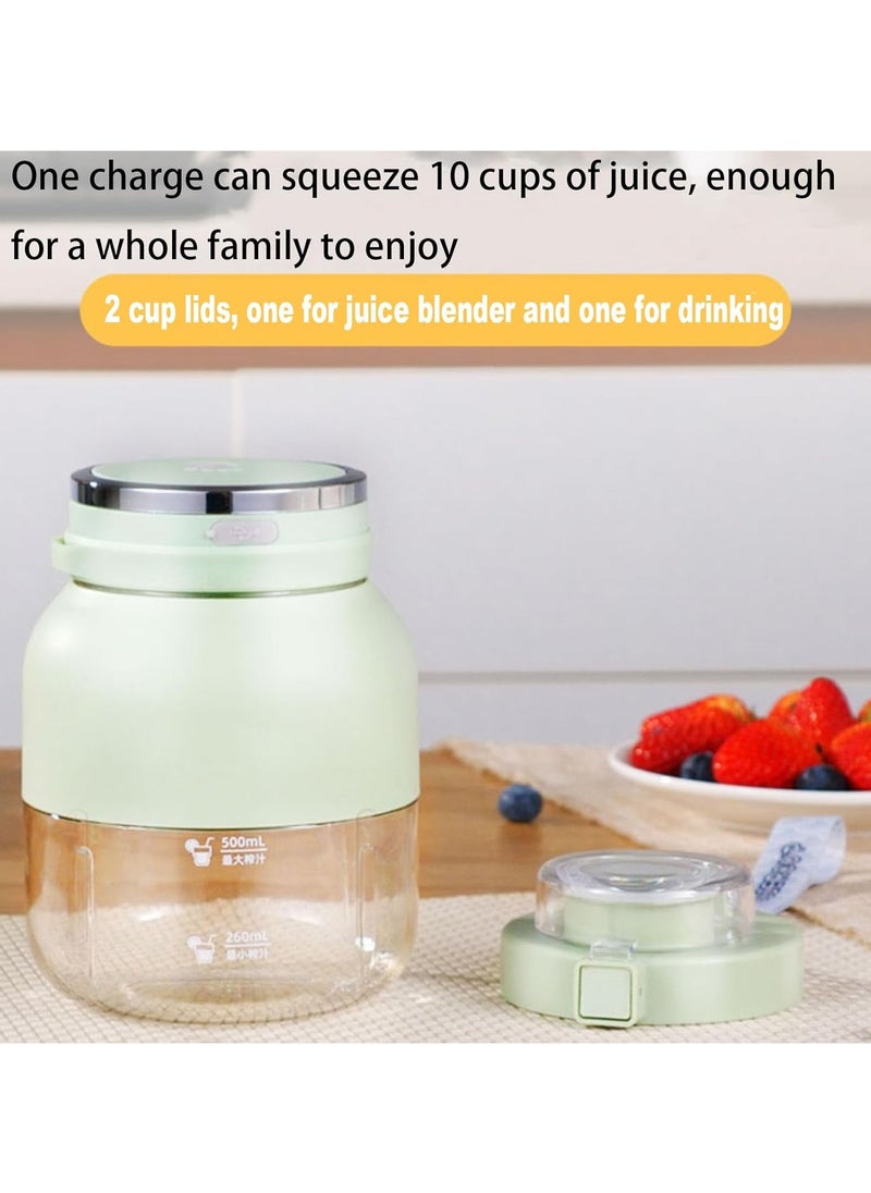 Portable USB Rechargeable Blender for Shakes and Smoothies ,10 Blade Cutting Power, 800ml Juicer Cup - BPA Free, 80W Power - Ideal for Sports, Travel, and Outdoors