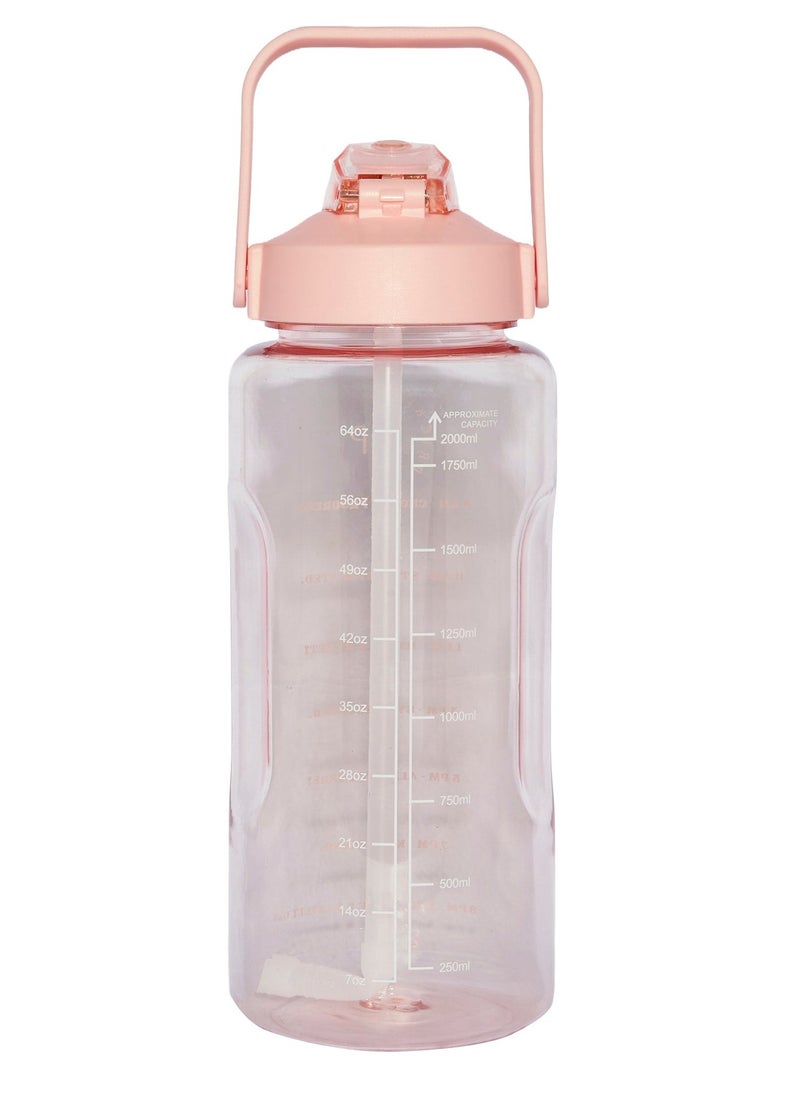 Pink Tracker 2L Water Bottle & Pink Pouch Bundle