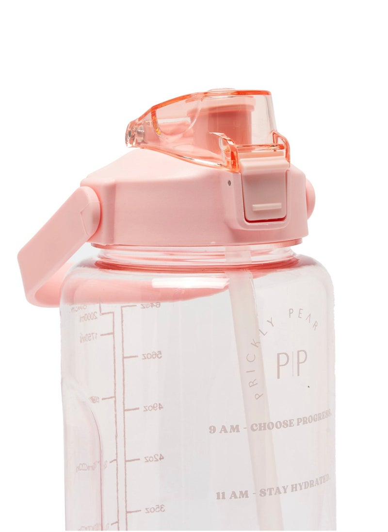 Pink Tracker 2L Water Bottle & Pink Pouch Bundle