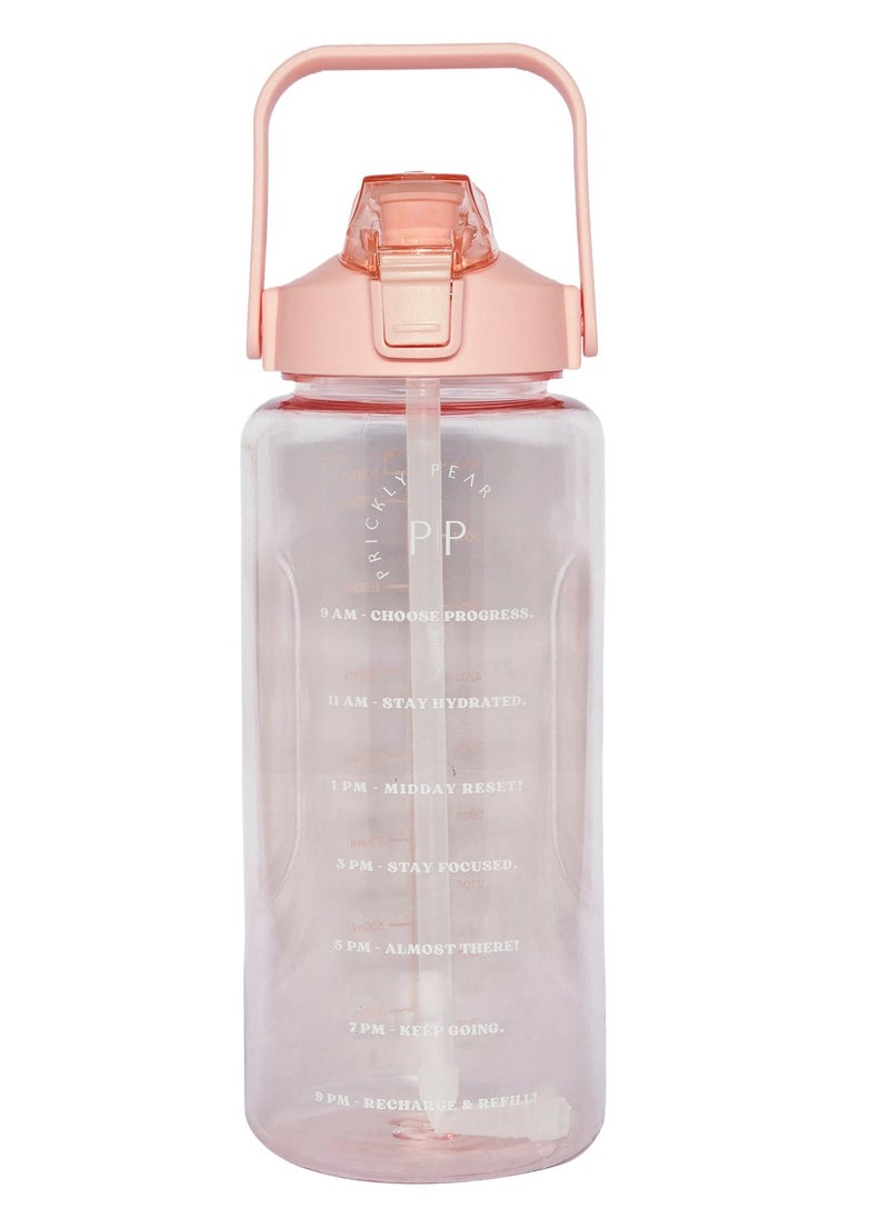 Pink Tracker 2L Water Bottle & Pink Pouch Bundle