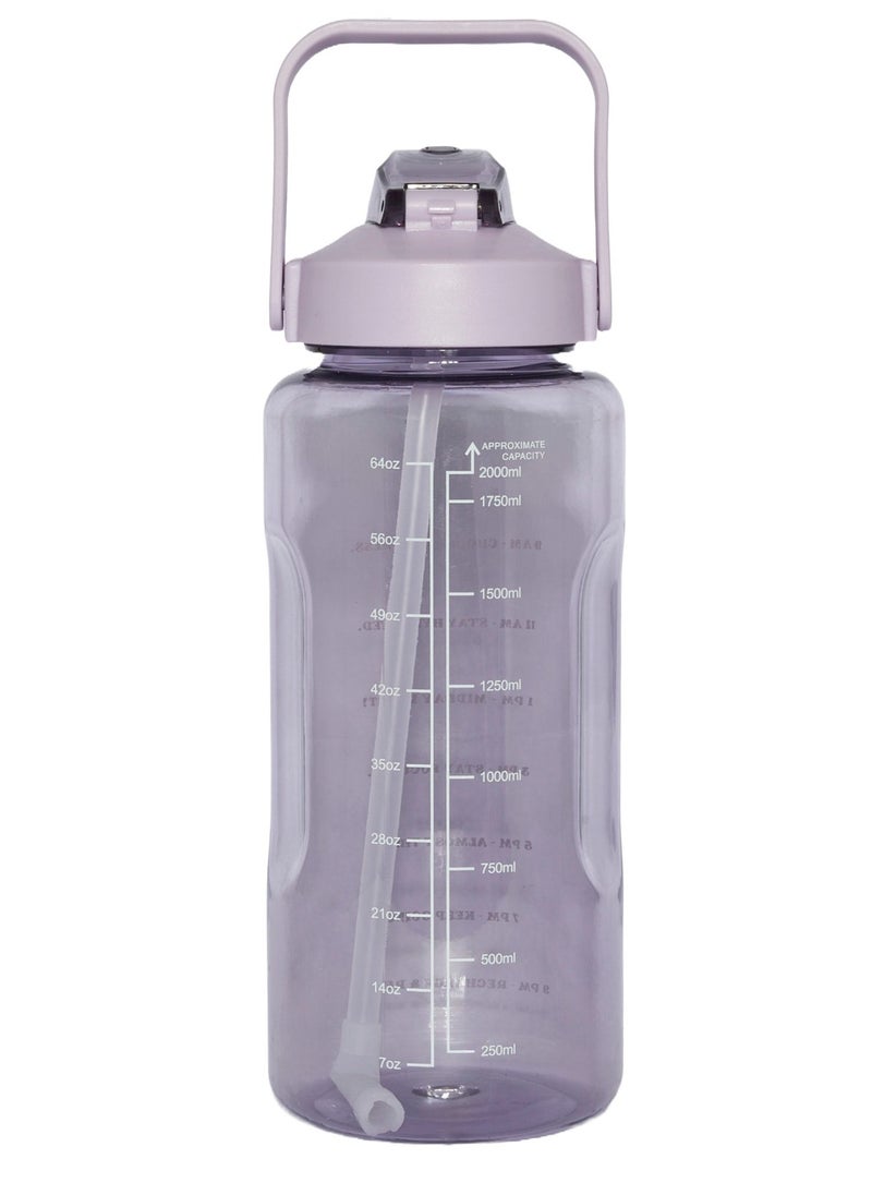 Purple Tracker 2L Water Bottle & Purple Pouch Bundle