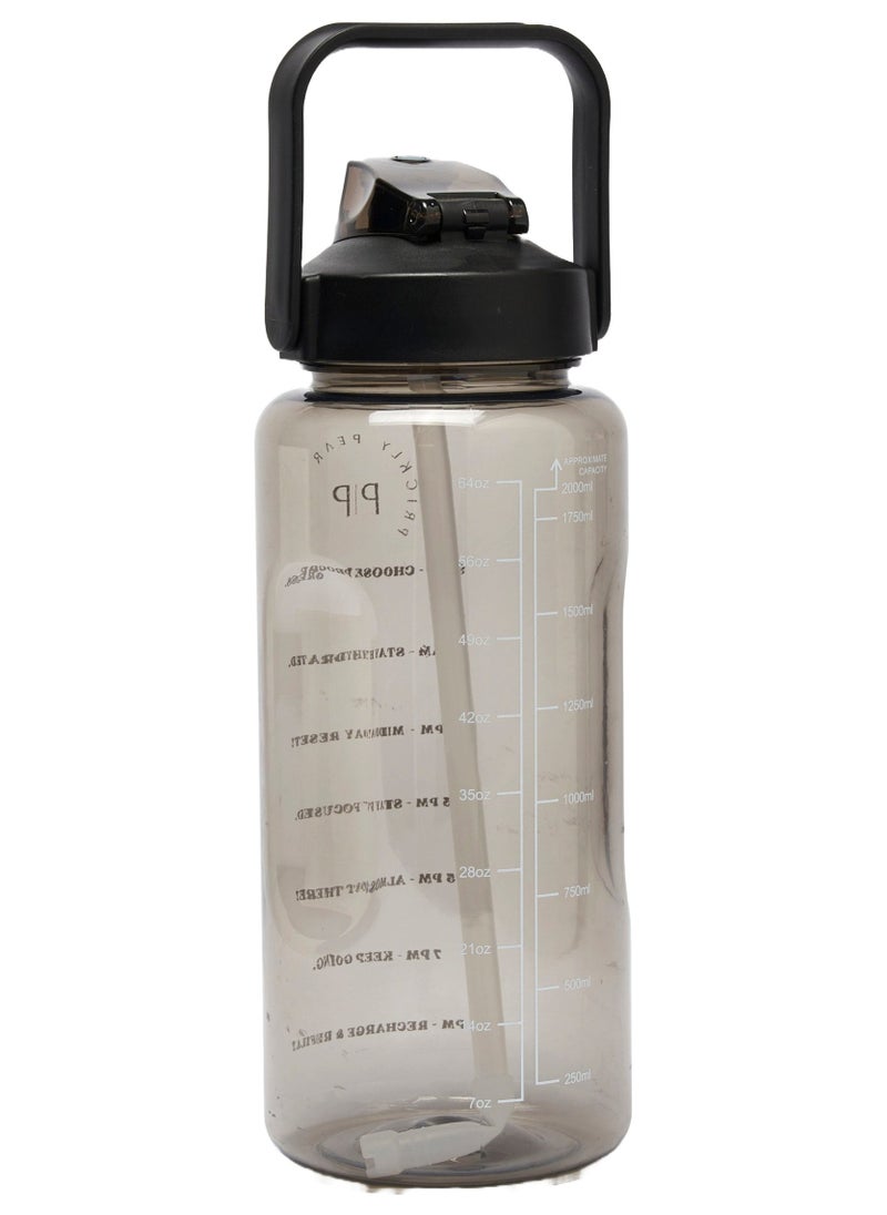 Black Tracker 2L Water Bottle & Black Pouch Bundle