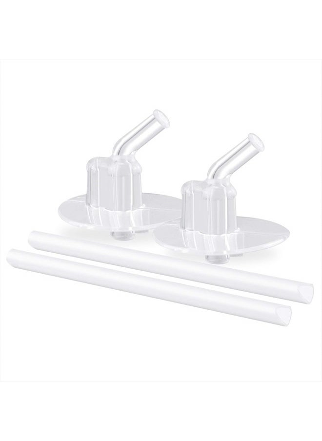 Thermos Replacement Straws for 12 Ounce Funtainer Bottle, Clear, 2 Count
