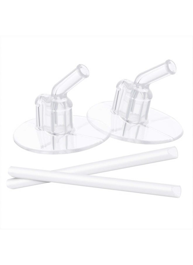 Thermos Replacement Straws for 12 Ounce Funtainer Bottle, Clear, 2 Count