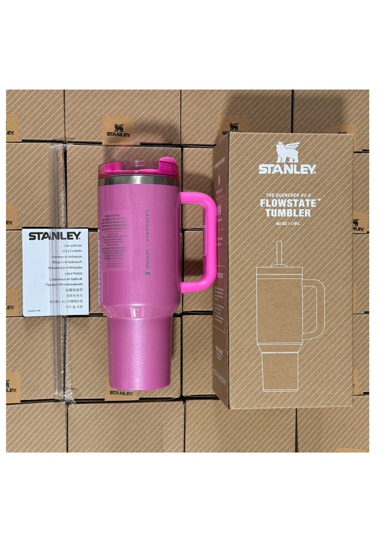 Quencher H2.0 Flowstate Stainless Steel Vacuum Insulated Tumbler with Lid and Straw for Water, Iced Tea or Coffee