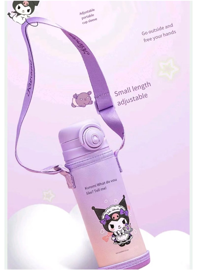 Purple Kuromi 500ml Children's 316 Stainless Steel Insulated Water Bottle