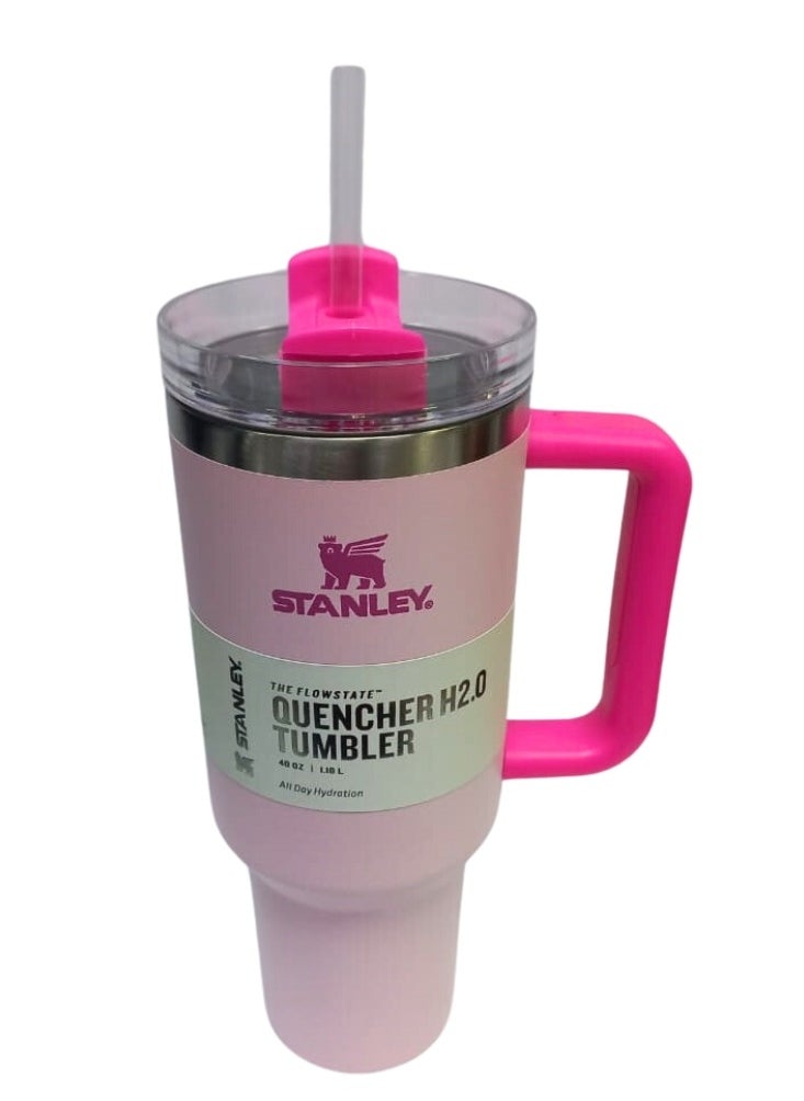 Eco-Friendly Tumbler - Ultimate Adventure Quencher Insulated Tumbler Bottle - 1.2L for Water, Juice, and More (Light Pink))