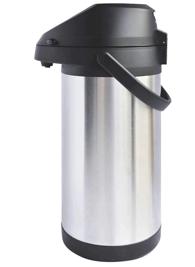 Stainless Steel Thermos Coffee Jug Push Button Dispenser Double Wall Airtight Sealed Vacuum Flask Tea Carafe Heat Retention Thermal Insulated Thermos for Coffee Tea Hot Water 3L