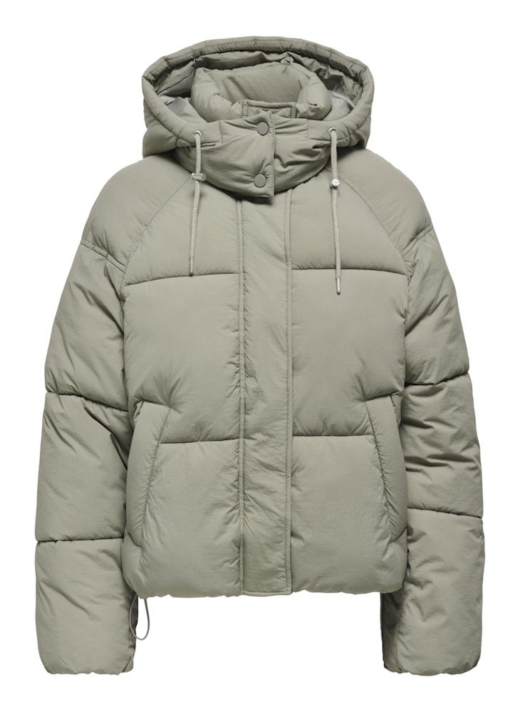 Drewstring Hooded Puffer Jacket