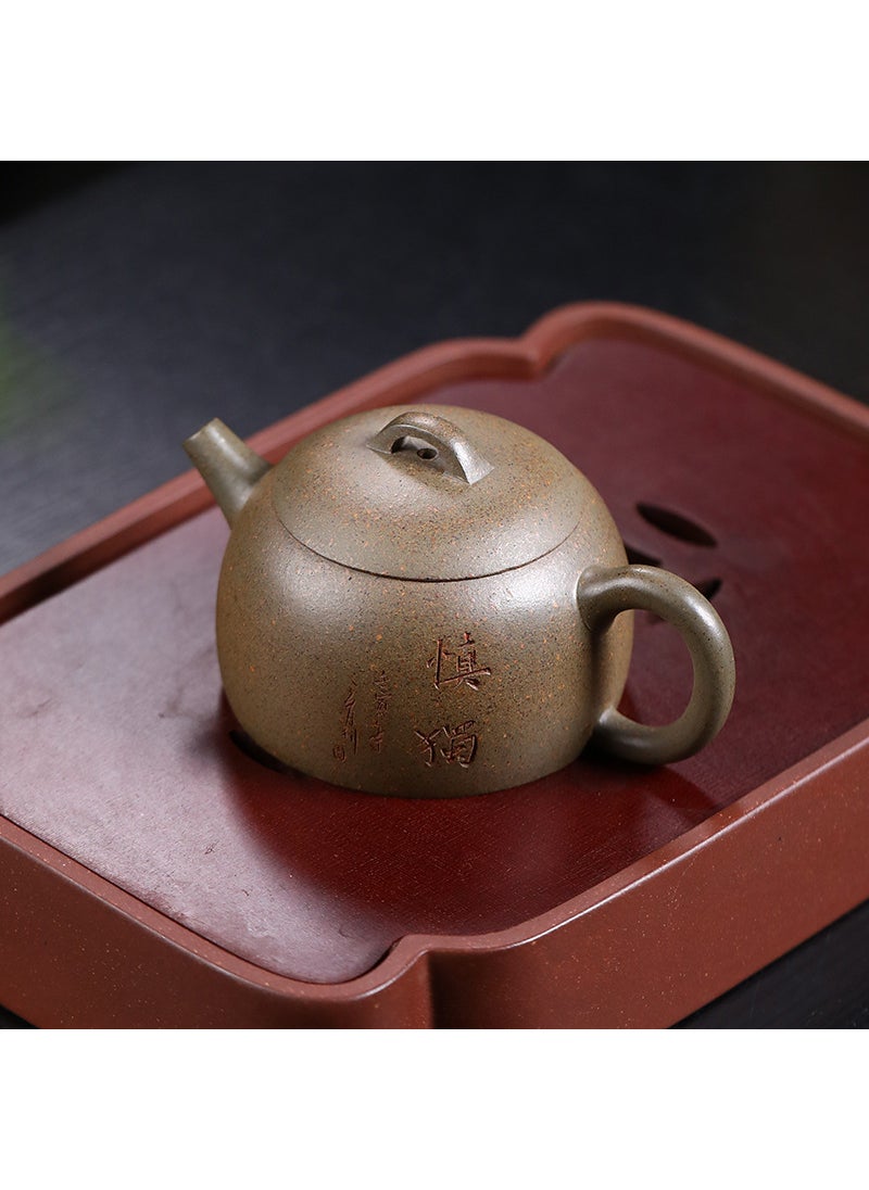 Yixing purple clay teapot one-piece delivery section mud special high temperature kiln change Tea handmade teapot kung fu tea set Shendu Qin Quan 101702 Duan mud special high temperature Shendu Qin Quan