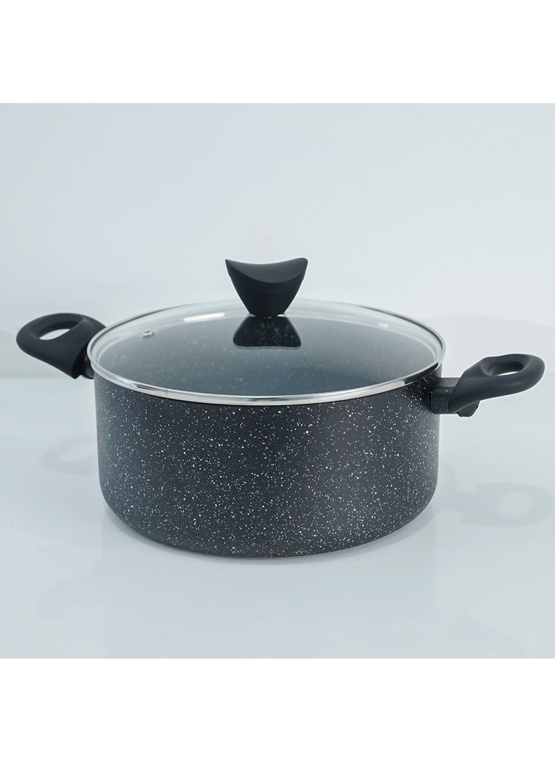 5 Pieces Danube Essential Cookware Set - Black Marble