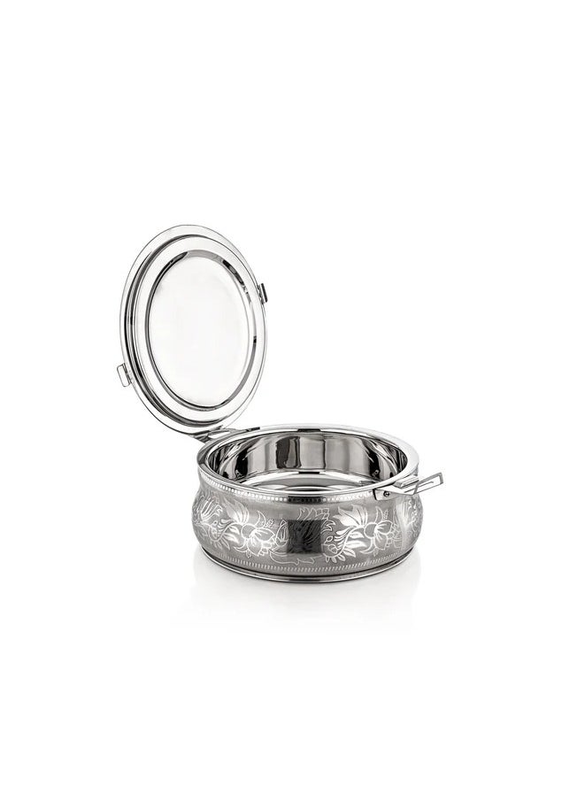 3 Pieces Boshra Collection Stainless Steel Hot Pot Silver